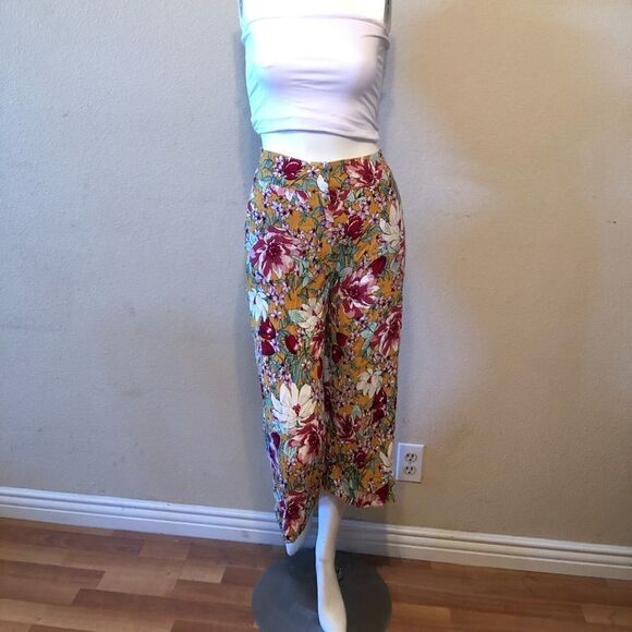 Leith Easy Print Culottes Size Small - Picture 2 of 11
